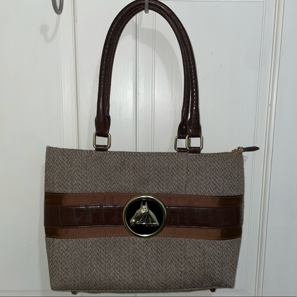 Braciano Gold Horse Purse